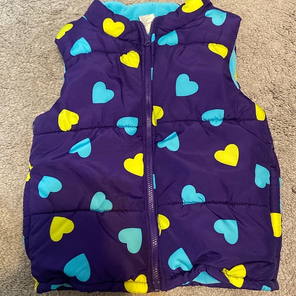OshKosh B’Gosh Little Girls Puffer Vest Size 4 - Picture 1 of 10